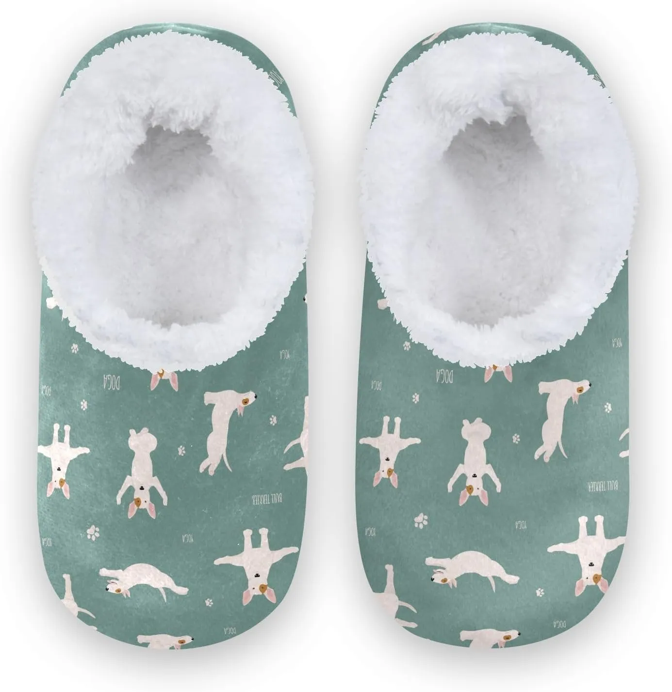 Kids Winter Slippers for Boys Girls Funny Dog Animal Paw Print Warm Soft Non Slip House Slippers Children Indoor