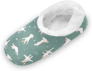 Kids Winter Slippers for Boys Girls Funny Dog Animal Paw Print Warm Soft Non Slip House Slippers Children Indoor