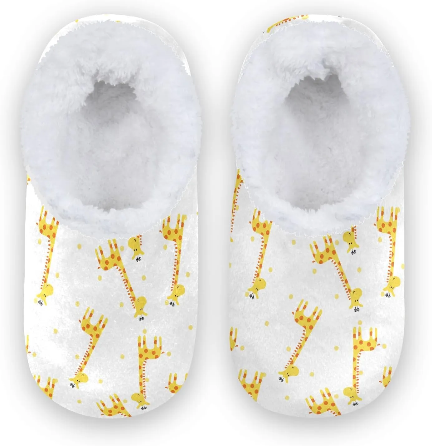 Kids Winter Slippers for Boys Girls Giraffe Cartoon Animal Funny Warm Soft Non Slip House Slippers Children Indoor