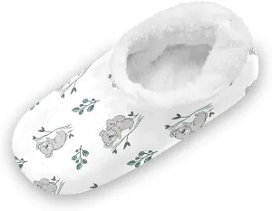 Kids Winter Slippers for Boys Girls Koala Bear Cartoon Animal Warm Soft Non Slip House Slippers Children Indoor