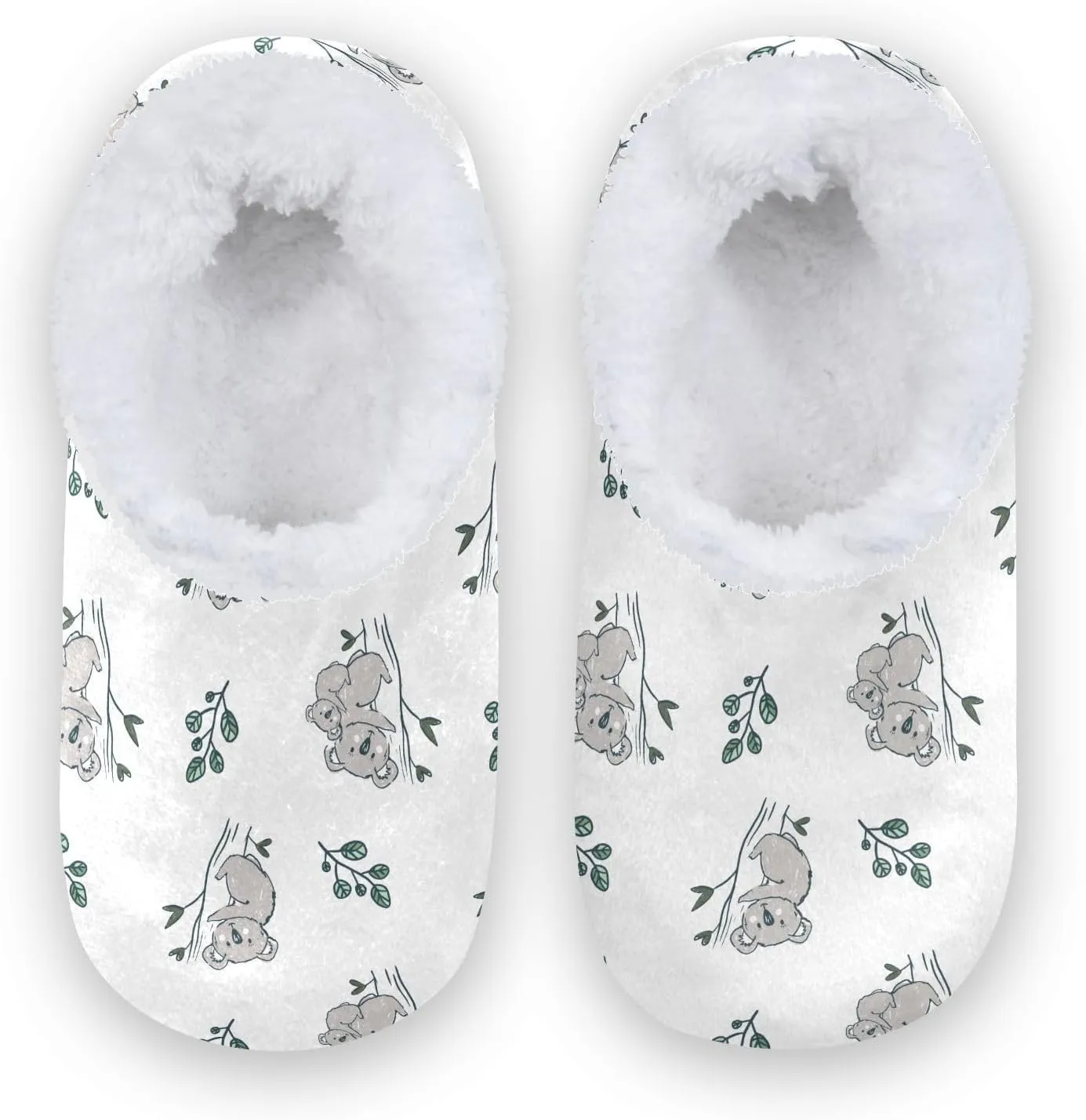 Kids Winter Slippers for Boys Girls Koala Bear Cartoon Animal Warm Soft Non Slip House Slippers Children Indoor