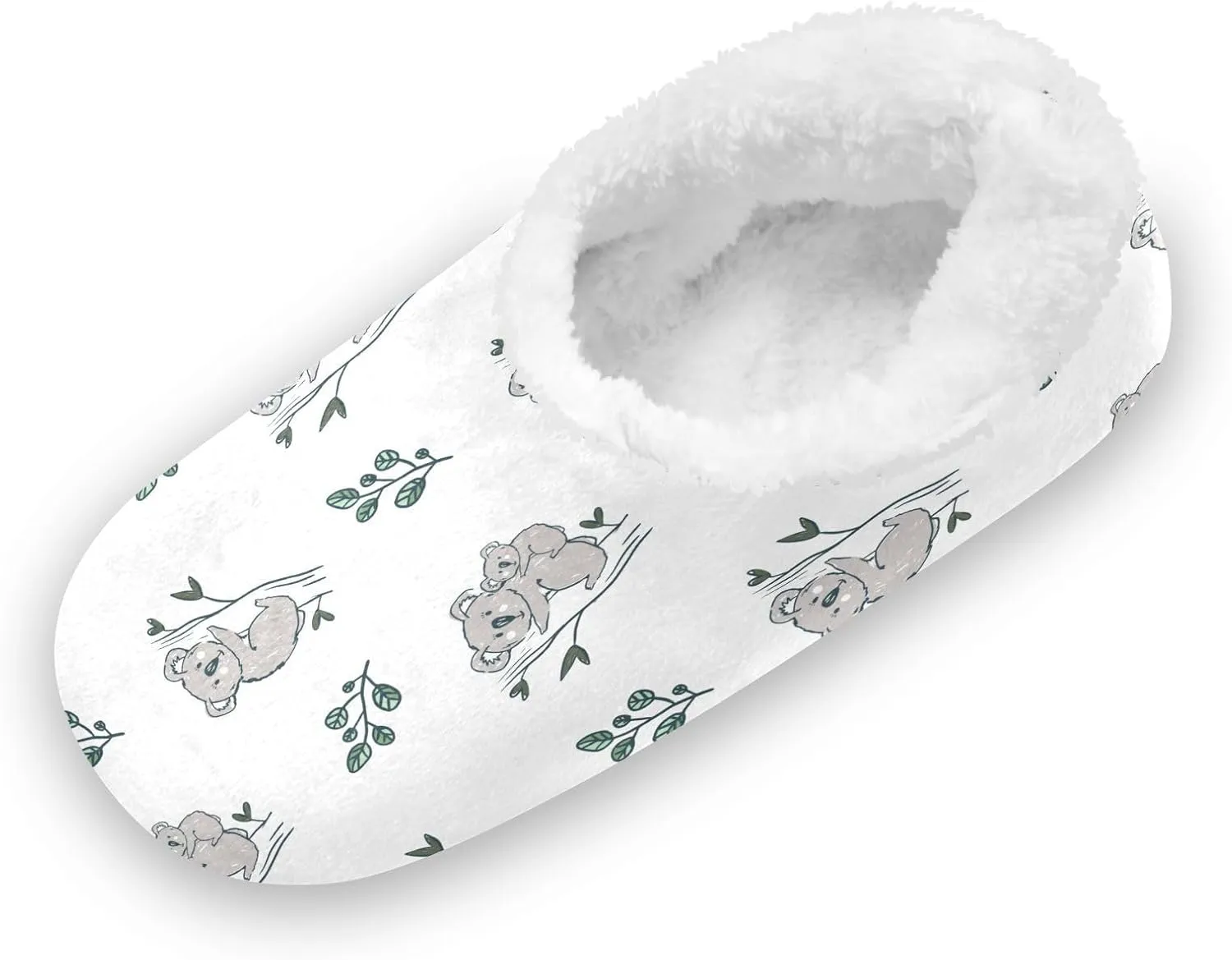 Kids Winter Slippers for Boys Girls Koala Bear Cartoon Animal Warm Soft Non Slip House Slippers Children Indoor