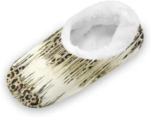 Kids Winter Slippers for Boys Girls Vintage Leopard Animal Print Warm Soft Non Slip House Slippers Children Indoor
