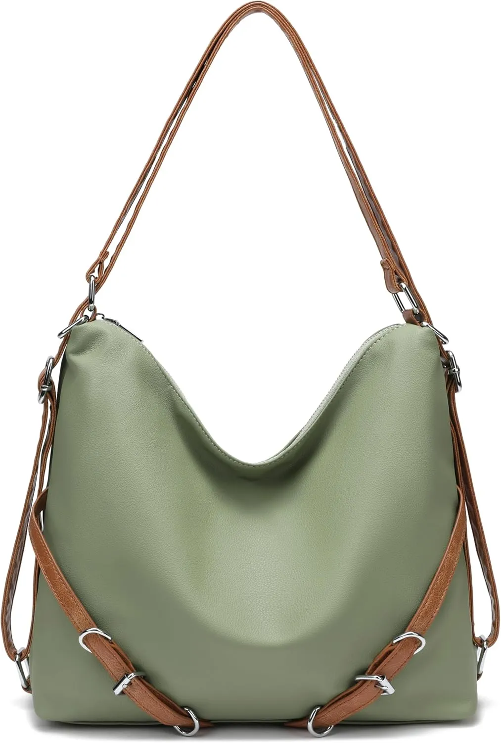 KILAMAL women's hobo bag backpack adjustable crossbody shoulder bag soft PU leather tote handbag