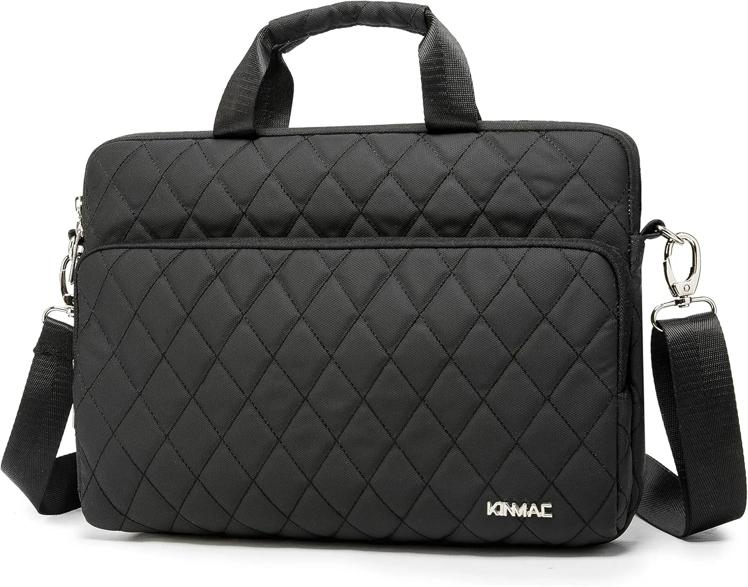 Kinmac 360 Degree Laptop Bag Full Cushioned Laptop Shoulder Bag For LG Gram 16 inch and 15.6 inch-16 inch Laptop (Black)
