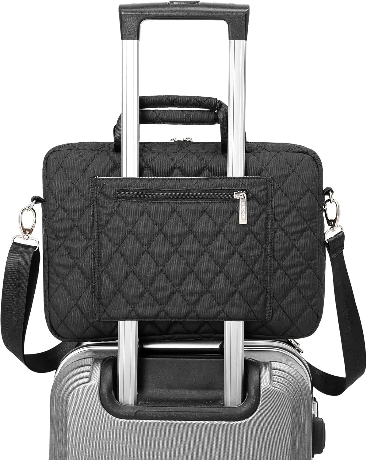 Kinmac 360 Degree Laptop Bag Full Cushioned Laptop Shoulder Bag For LG Gram 16 inch and 15.6 inch-16 inch Laptop (Black)