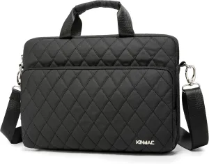 Kinmac 360 Degree Laptop Bag Full Cushioned Laptop Shoulder Bag For LG Gram 16 inch and 15.6 inch-16 inch Laptop (Black)