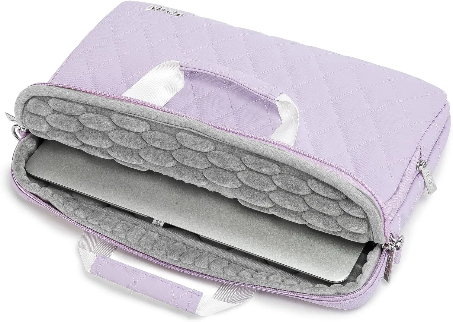 Kinmac 360 Degree Laptop Bag Full Cushioned Laptop Shoulder Bag For MacBook Air Pro 13 inch MacBook 14 inch and 13 inch-14 inch Laptop (Purple)