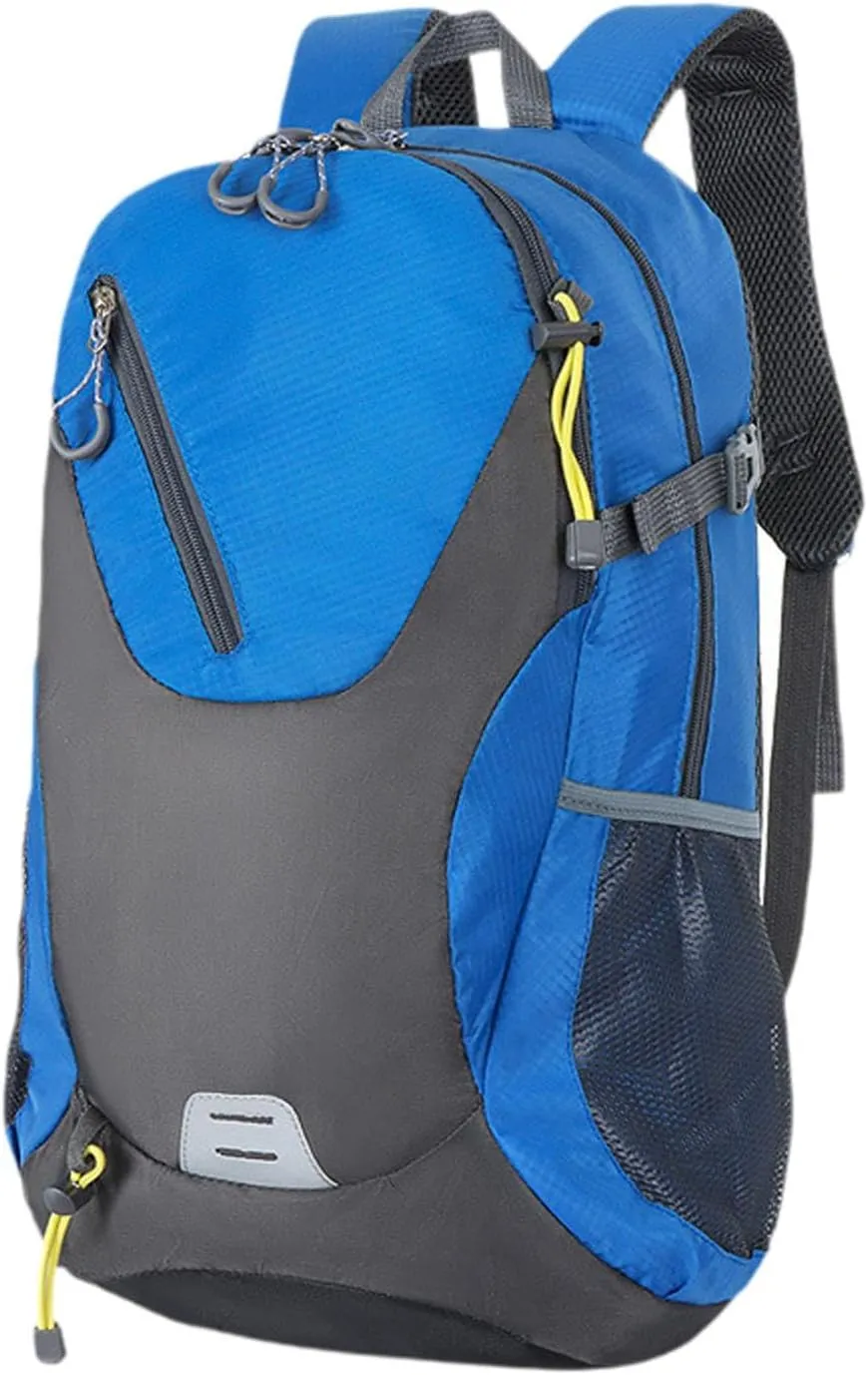 Knapsack Large Capacity Travel Daypack Waterproof Large Capacity Casual Sports Backpack Travel Backpack for Camping Commuting, Blue