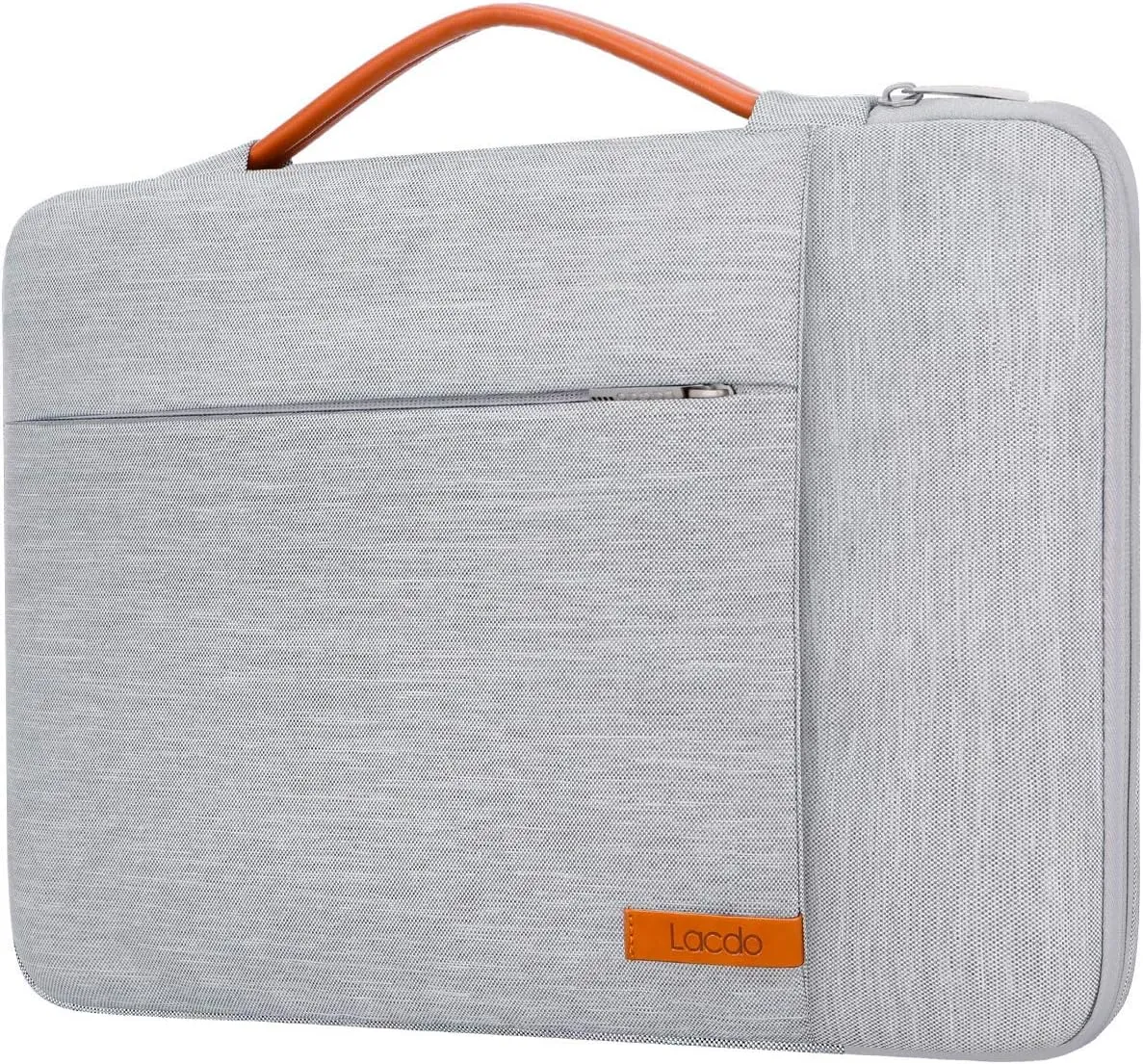 Lacdo 360° Protective 15-15.6 Inch Laptop Sleeve Case for Acer HP Lenovo Dell ASUS Laptop, Acer Aspire 15, HP Pavilion 15, Dell Inspiron 15, Lenovo IdeaPad 15, ASUS ZenBook 15 Computer Bag, Gray