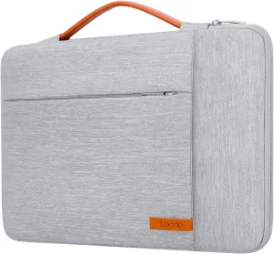 Lacdo 360° Protective 15-15.6 Inch Laptop Sleeve Case for Acer HP Lenovo Dell ASUS Laptop, Acer Aspire 15, HP Pavilion 15, Dell Inspiron 15, Lenovo IdeaPad 15, ASUS ZenBook 15 Computer Bag, Gray