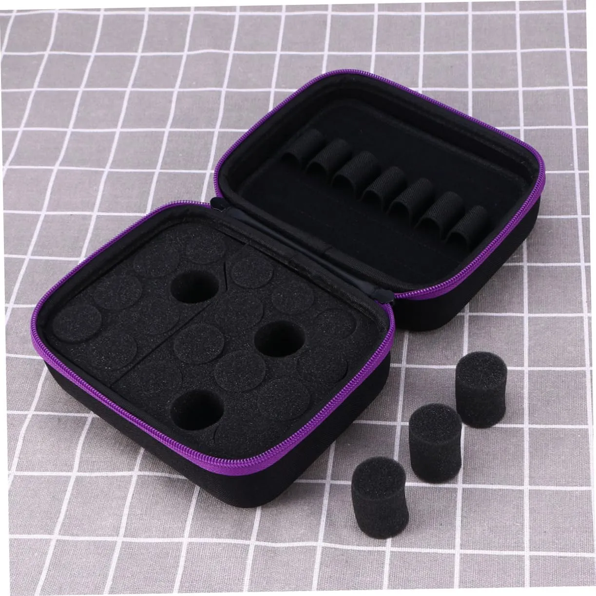 Ladies Perfume Women Essential Oil Bag Essential Oil Pack Travel Cupboard Essential Oil Bottle, Purple, medium