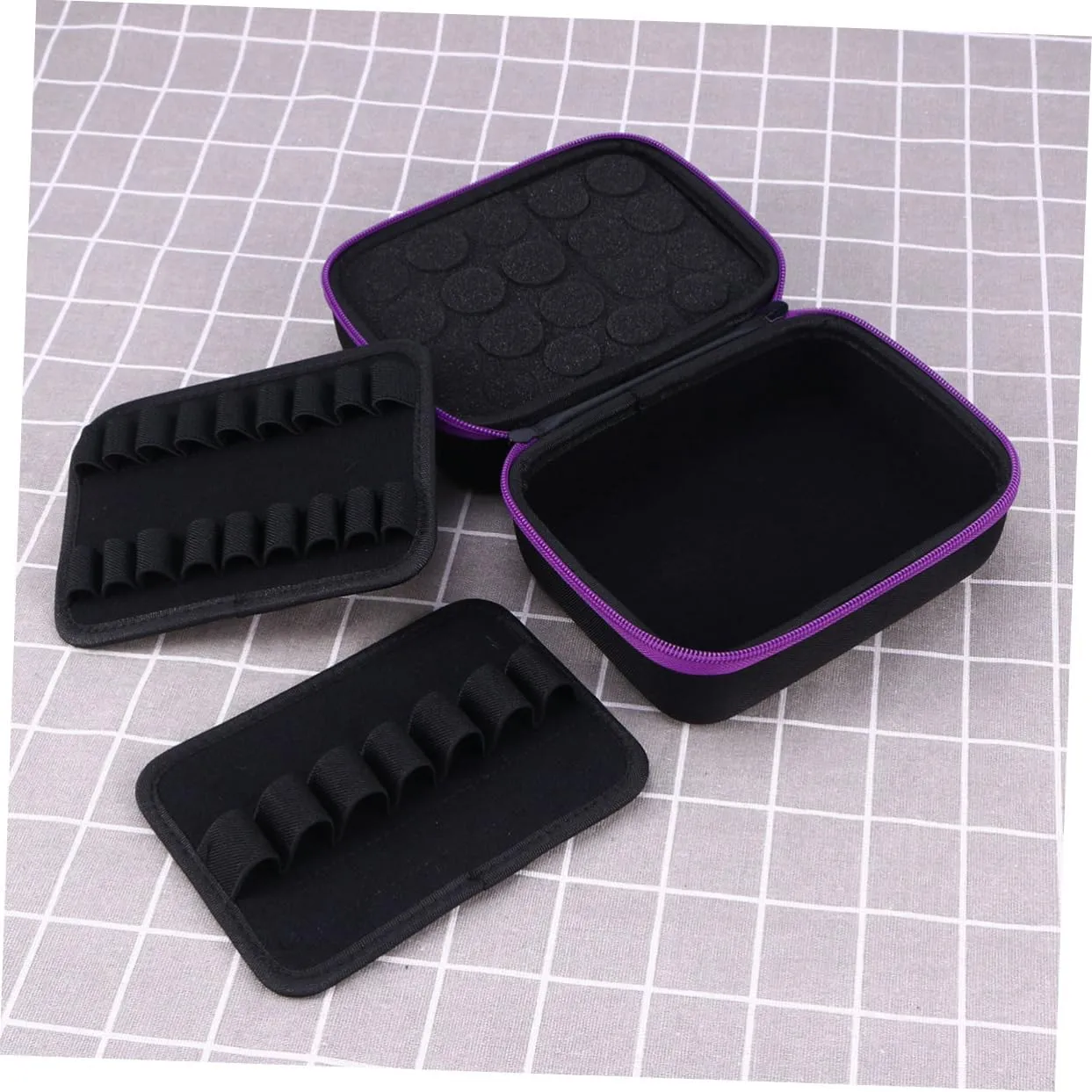 Ladies Perfume Women Essential Oil Bag Essential Oil Pack Travel Cupboard Essential Oil Bottle, Purple, medium