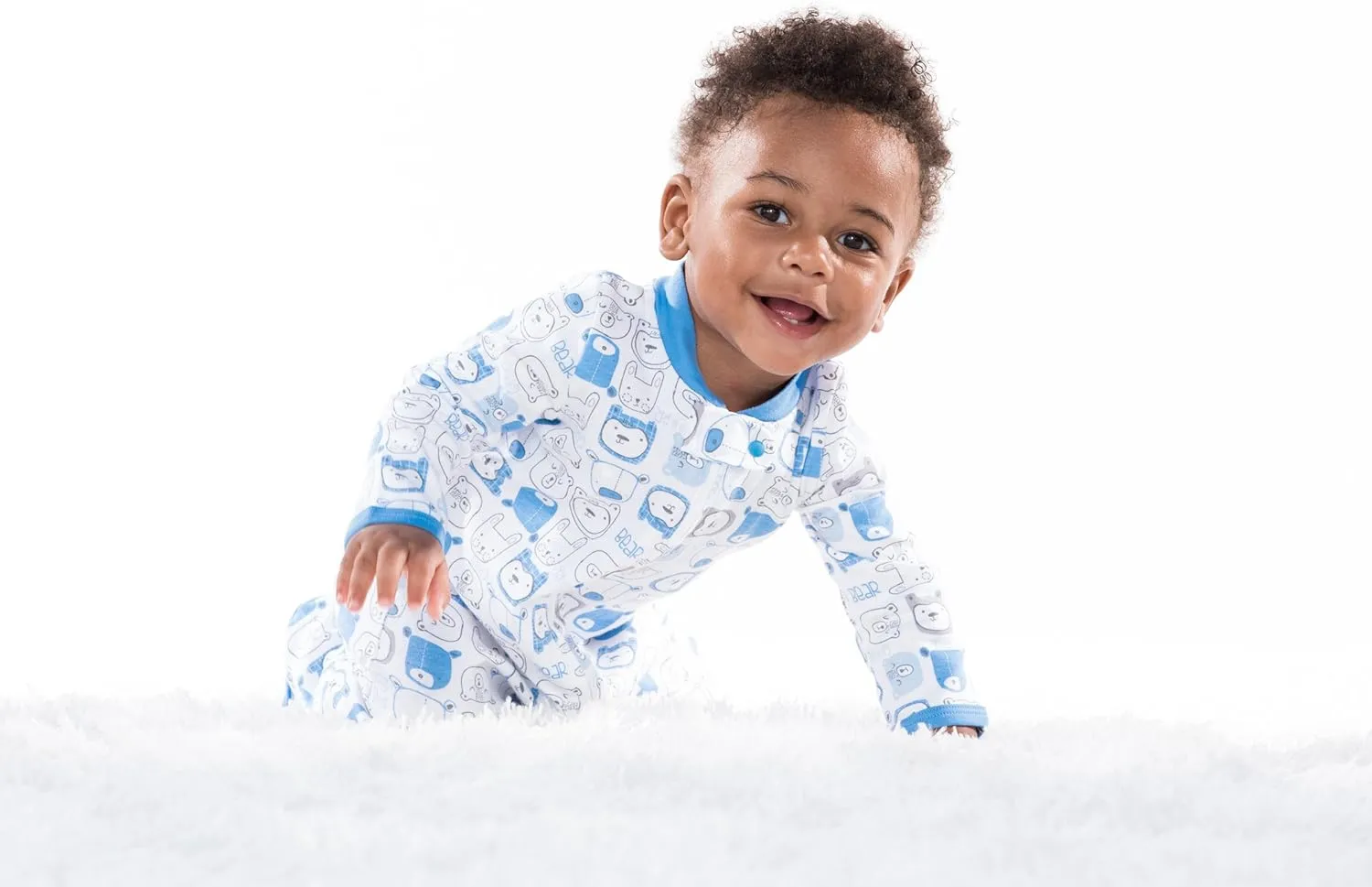 Lamaze Baby Boys' Super Combed Natural Cotton Sleep N Play,Zipper Closure Footed Sleepwear, 2 Pk