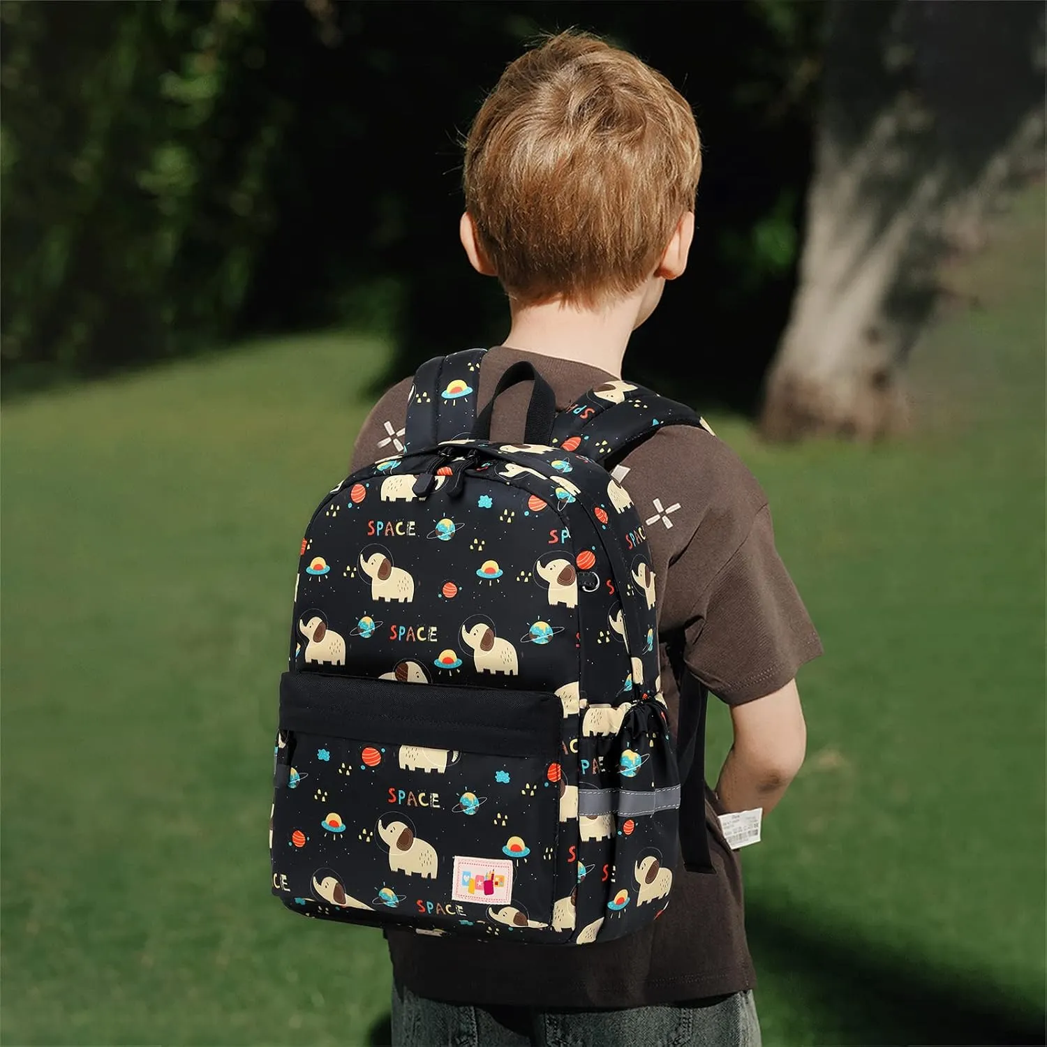 Lanola Kids Toddler Travel Backpack Cool Cute Cartoon Daypack children School Bags - Black Elephant