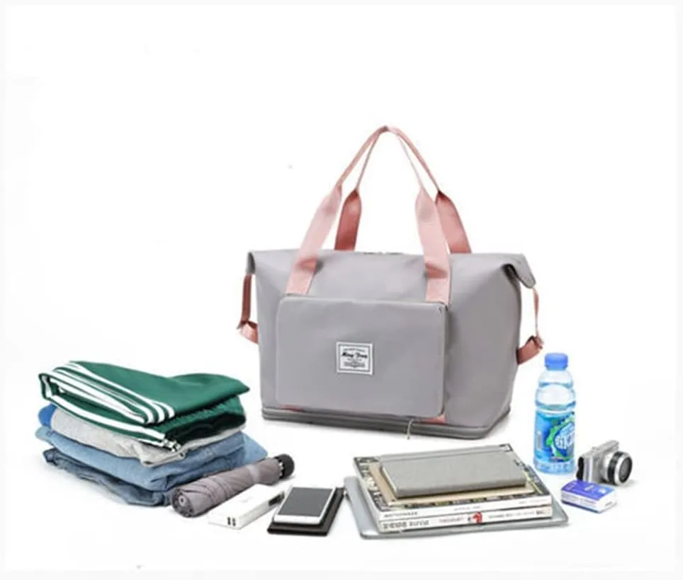 LAPRBY Gym Bag for Women Men Travel Duffel Bags Weekender Bags for Women Drybag Waterproof Bag High-capacity and Shoe Bag (Lilac)