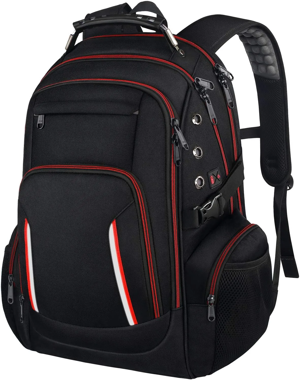 Laptop Backpack for Men, Large Travel Computer Backpack with USB Charging Port for Work Business Fits 17 Inch Notebook, 40L, Anti Theft, Water Resistant, Black