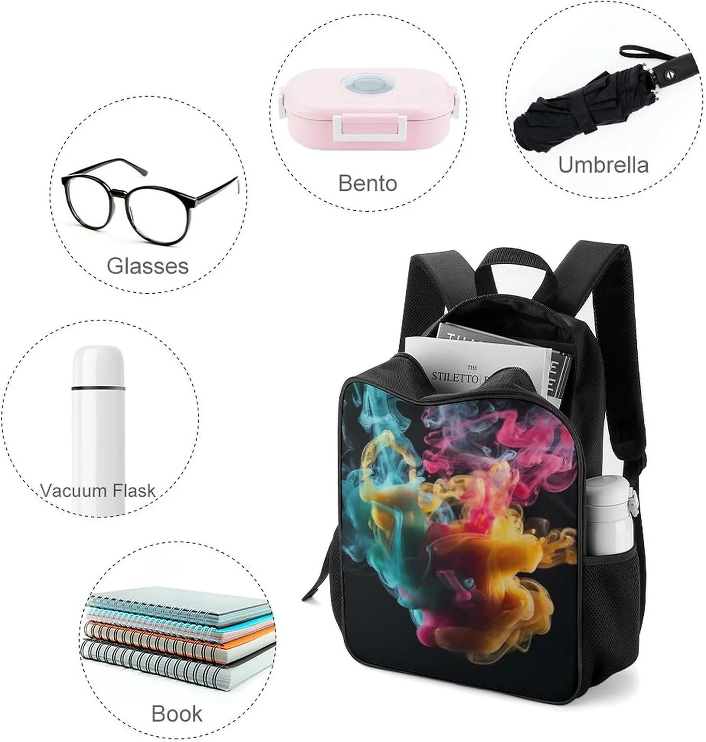 Laptop Backpack for Travel Daypack Melt In The Water Computer Bag Work Back Pack Laptop Bag Casual Nurse Bag