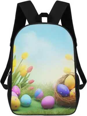 Laptop Backpack Purse 17 Inch Travel Laptop Bag April Easter Computer Bag Daypack Business Work Bag for Women