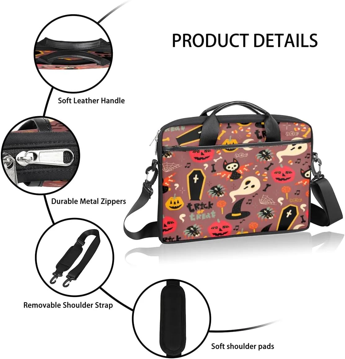 Laptop Bag Case Shoulder Messenger Carrying Bag 13 14 15 Inch Waterproof Computer Sleeve Cover