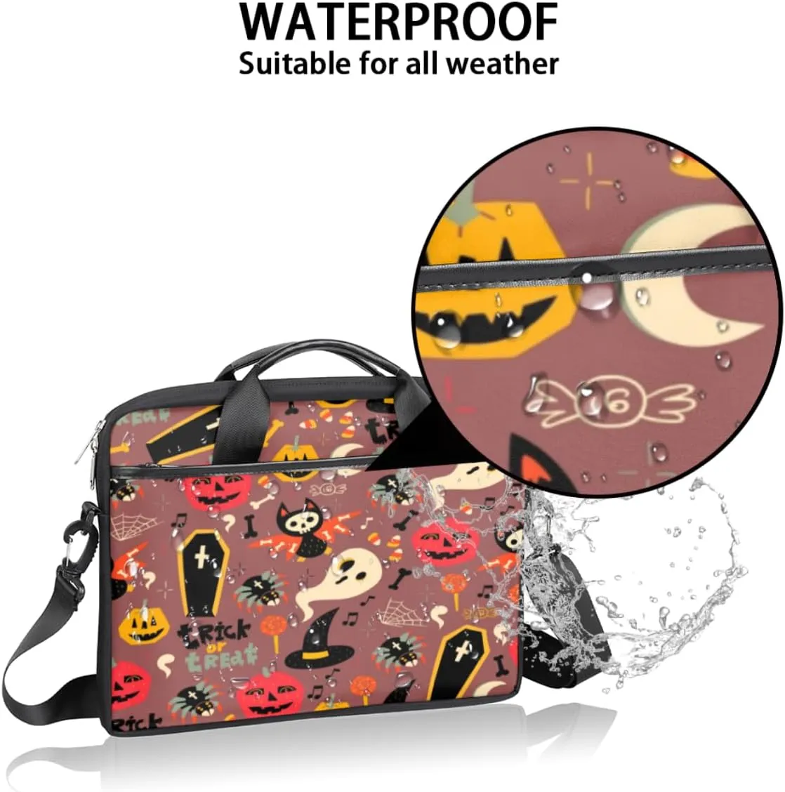 Laptop Bag Case Shoulder Messenger Carrying Bag 13 14 15 Inch Waterproof Computer Sleeve Cover