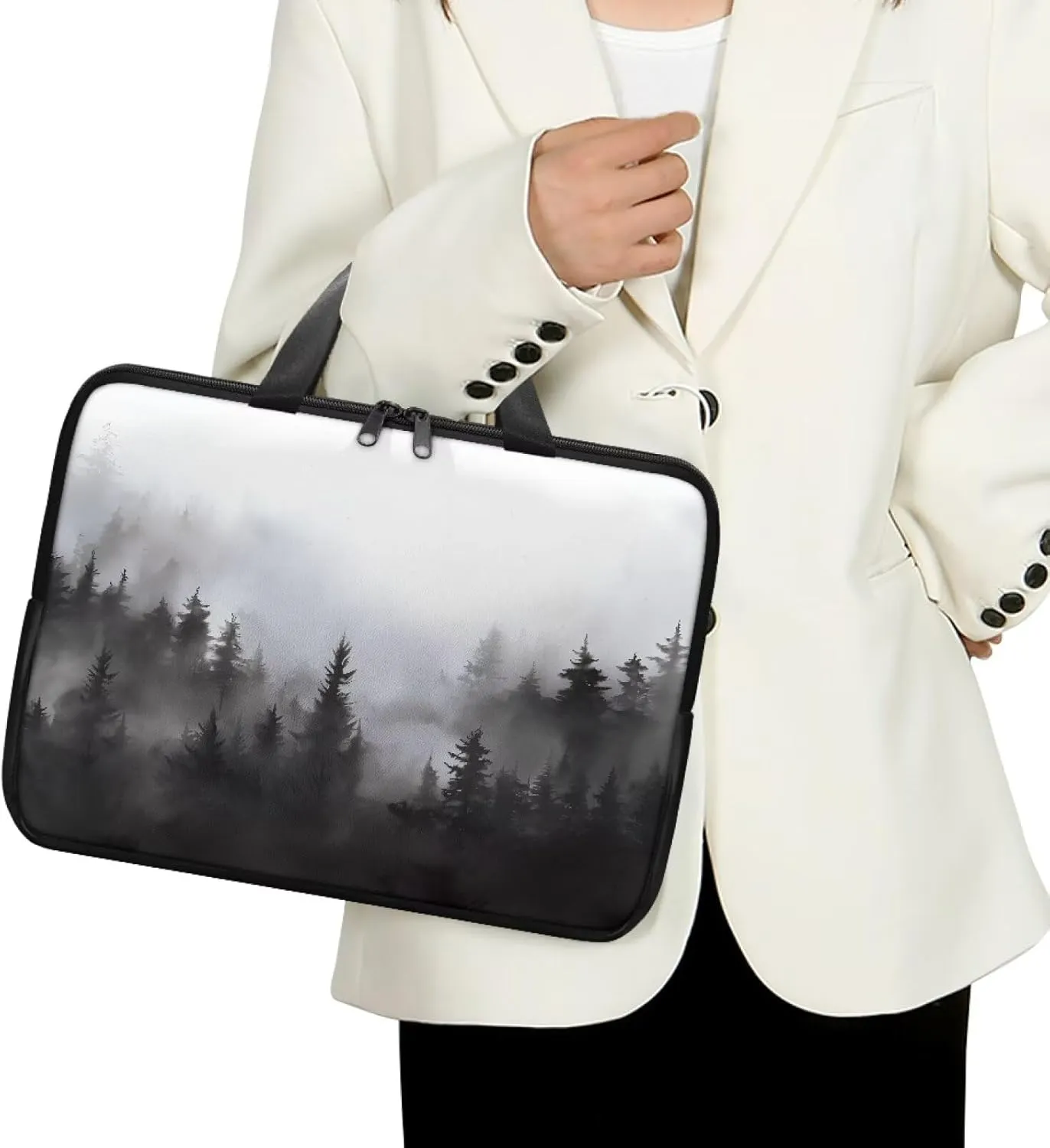 Laptop Bag Case Waterproof Zipper Portable Computer Carrying Bag for Office Business School 10 Inch- 17 Inch