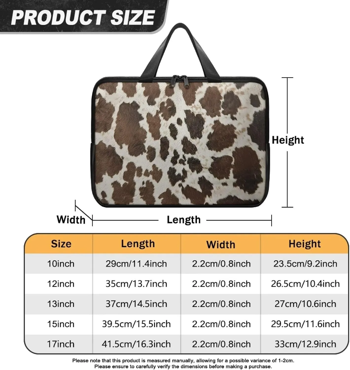 Laptop Bag Case Waterproof Zipper Portable Computer Carrying Bag for Office Business School 10 Inch- 17 Inch