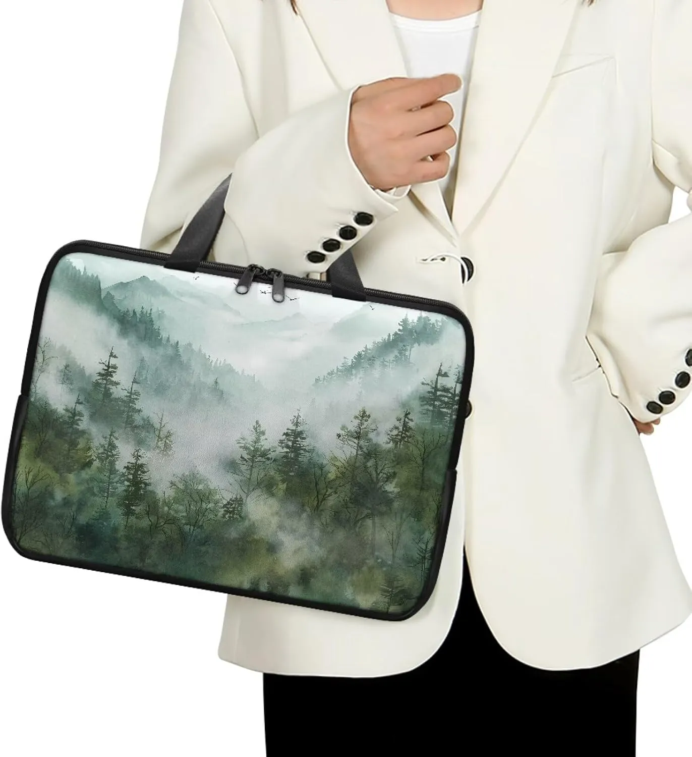 Laptop Bag for Women Men Waterproof Carrying Case Zipper Computer Handbag for Office Business 10 Inch- 17 Inch