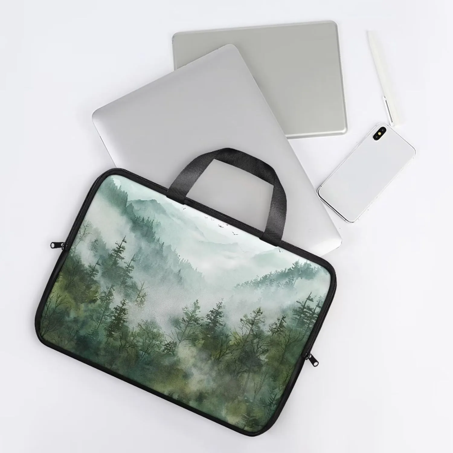 Laptop Bag for Women Men Waterproof Carrying Case Zipper Computer Handbag for Office Business 10 Inch- 17 Inch