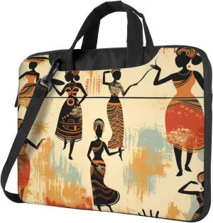 Laptop Case Bag Retro African Women Print Briefcase Messenger Notebook Carrying Bag Case Sleeve For Women Men