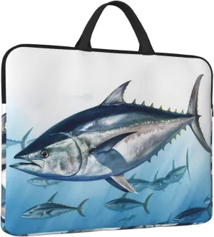 Laptop Case Sleeve 14 inch Laptop Bag Tote Shockproof Computer Carrying Bag Bluefin Tuna Thunnus Notebook Case Cover