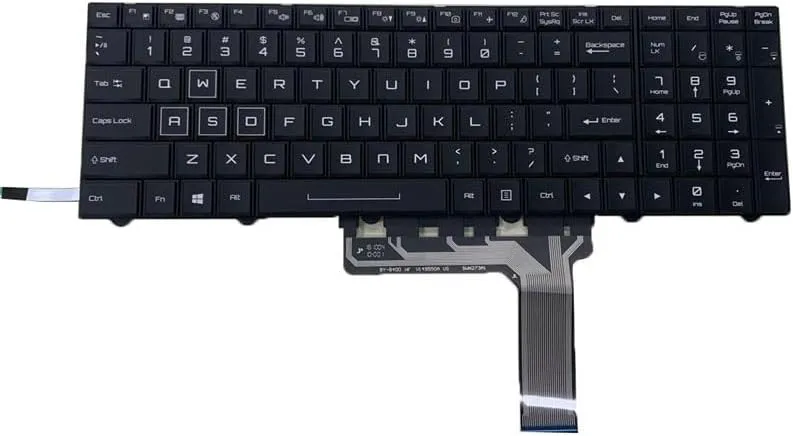 Laptop Keyboard for CLEVO P870KM P870KM1 P870KM1-G P870KM-G P870TM P870TM1 P870TM-G P870TM1-G P870FM United States US Double Cable with Backlit