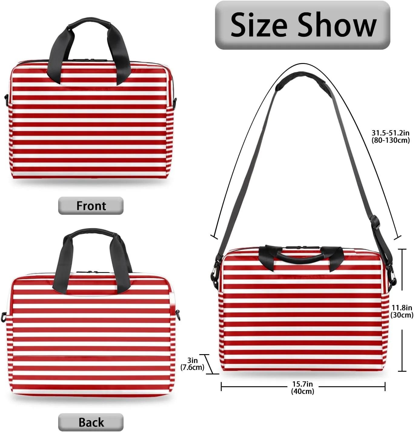 Laptop Shoulder Bag 14 15 15.6 inch Computer Travel Offices Work Briefcase Bags
