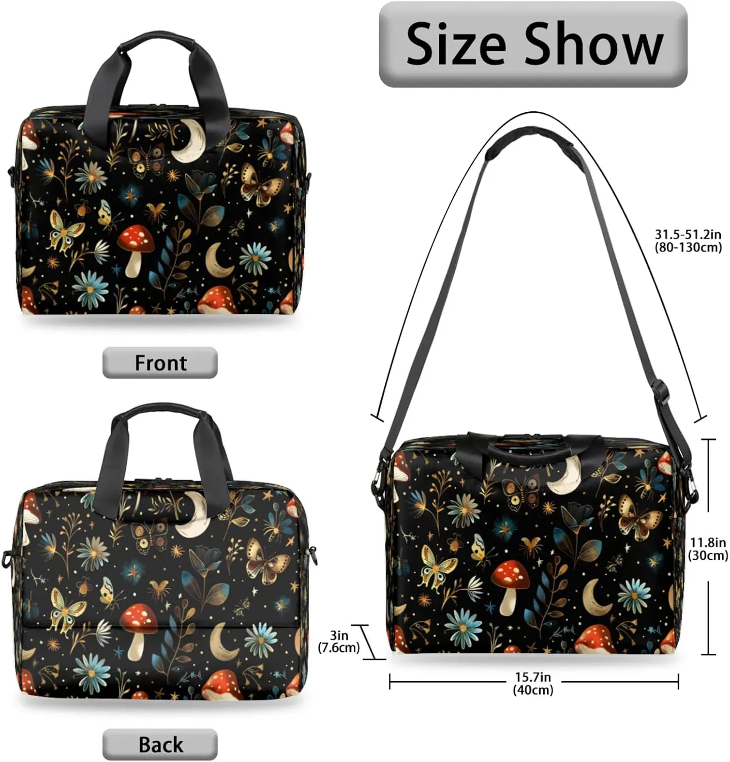 Laptop Shoulder Bag Compatible with Handle, Messenger Shoulder Case for Laptop or Tablet, Laptop Carrying Case