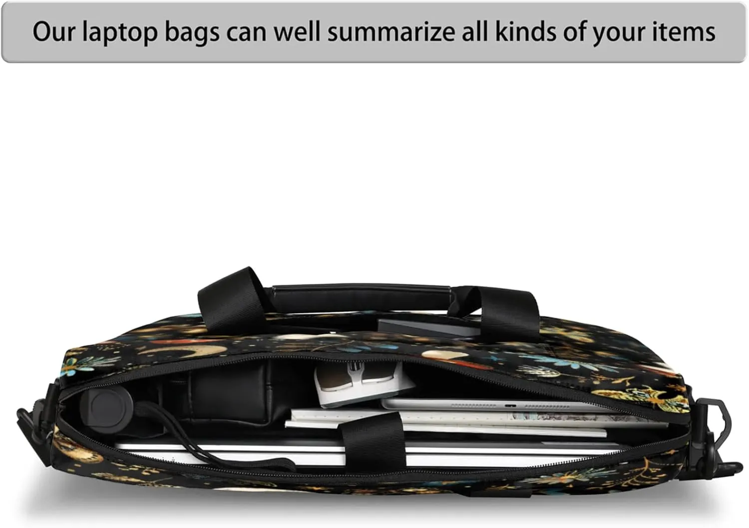 Laptop Shoulder Bag Compatible with Handle, Messenger Shoulder Case for Laptop or Tablet, Laptop Carrying Case