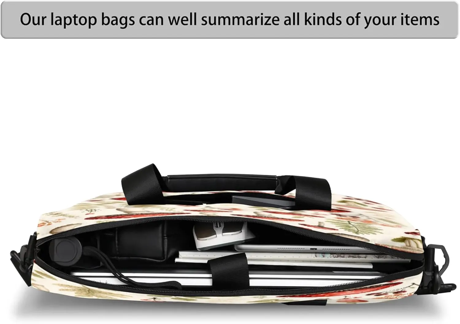 Laptop Shoulder Bag Compatible with Handle, Messenger Shoulder Case for Laptop or Tablet, Laptop Carrying Case