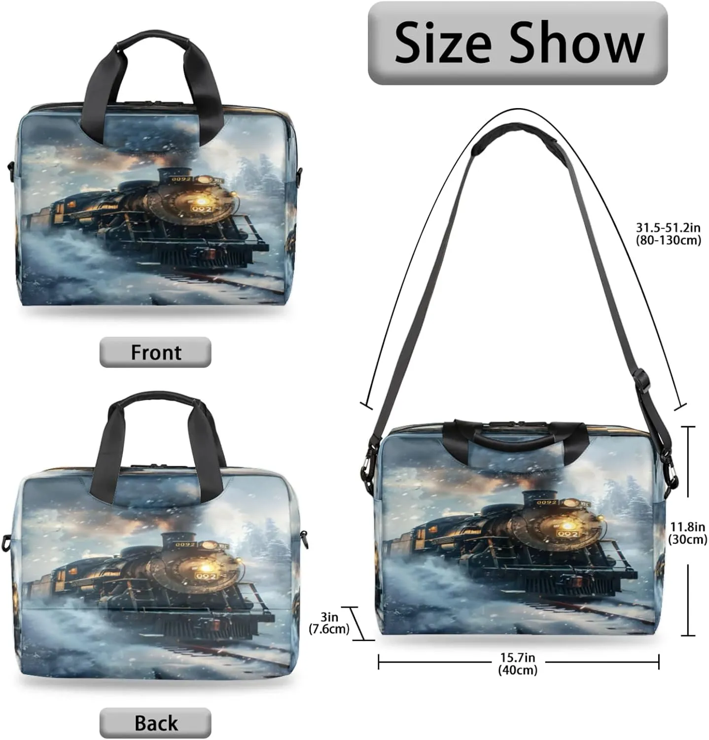 Laptop Shoulder Bag Compatible with Handle, Messenger Shoulder Case for Laptop or Tablet, Laptop Carrying Case
