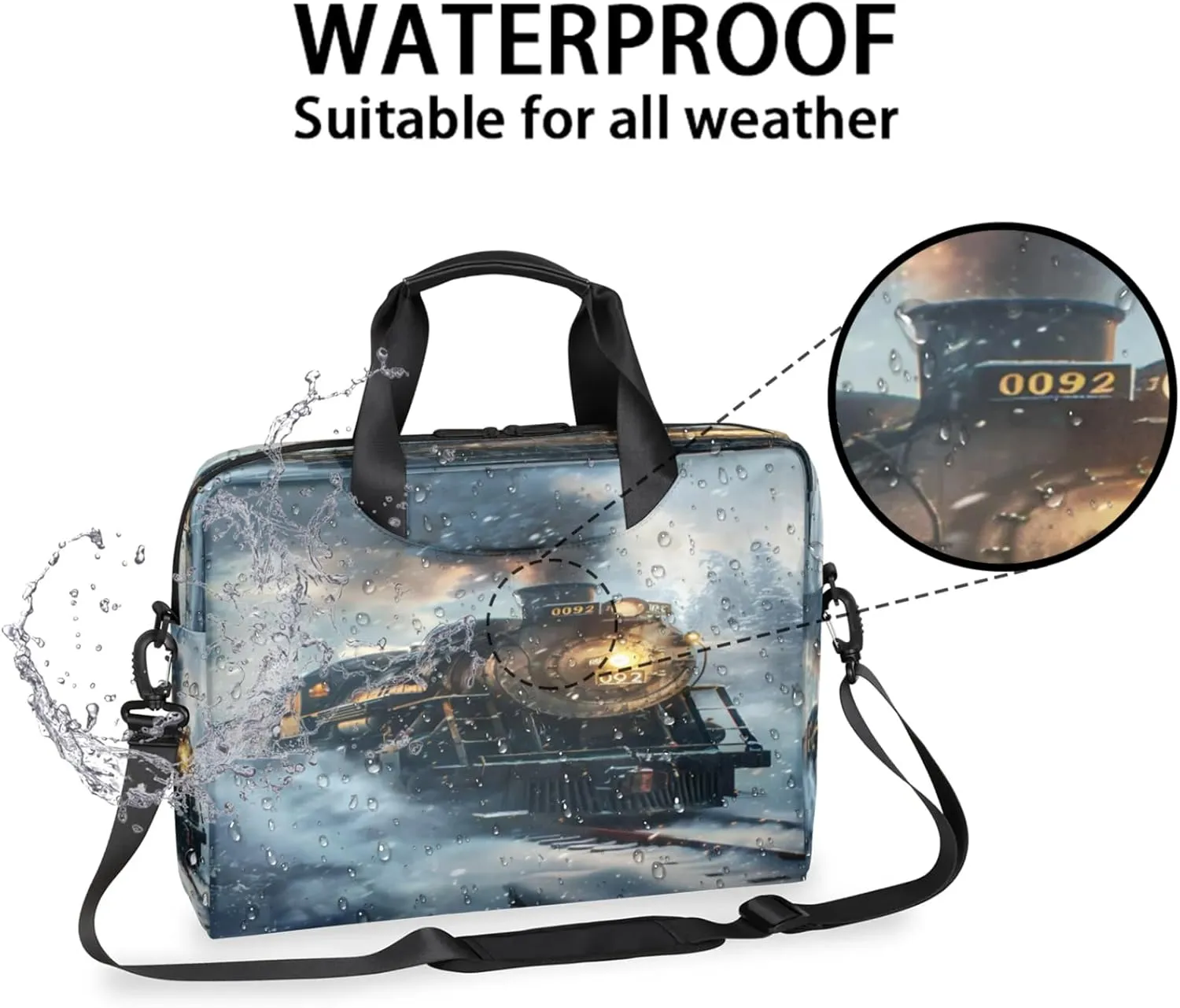 Laptop Shoulder Bag Compatible with Handle, Messenger Shoulder Case for Laptop or Tablet, Laptop Carrying Case
