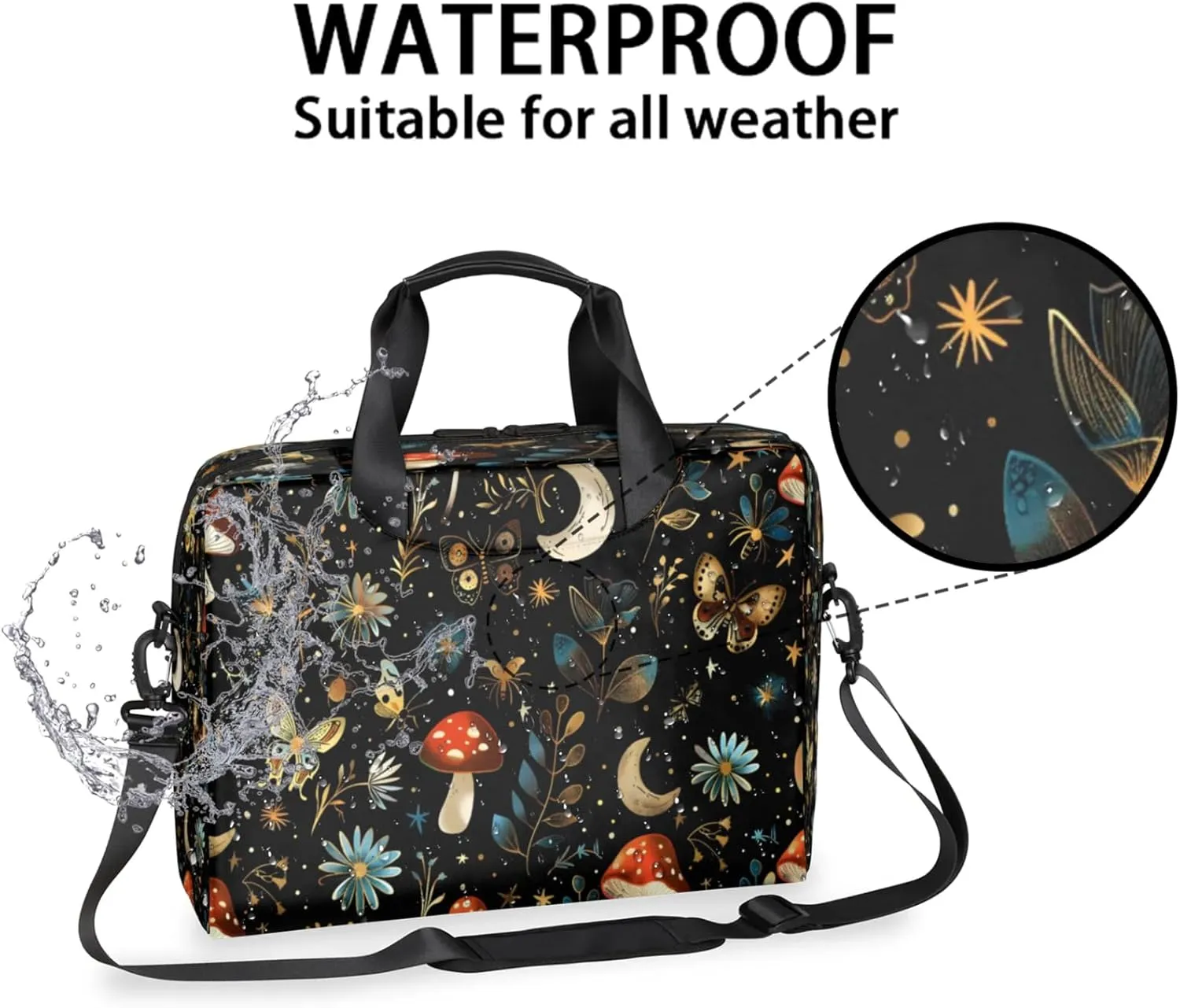 Laptop Shoulder Bag Compatible with Handle, Messenger Shoulder Case for Laptop or Tablet, Laptop Carrying Case