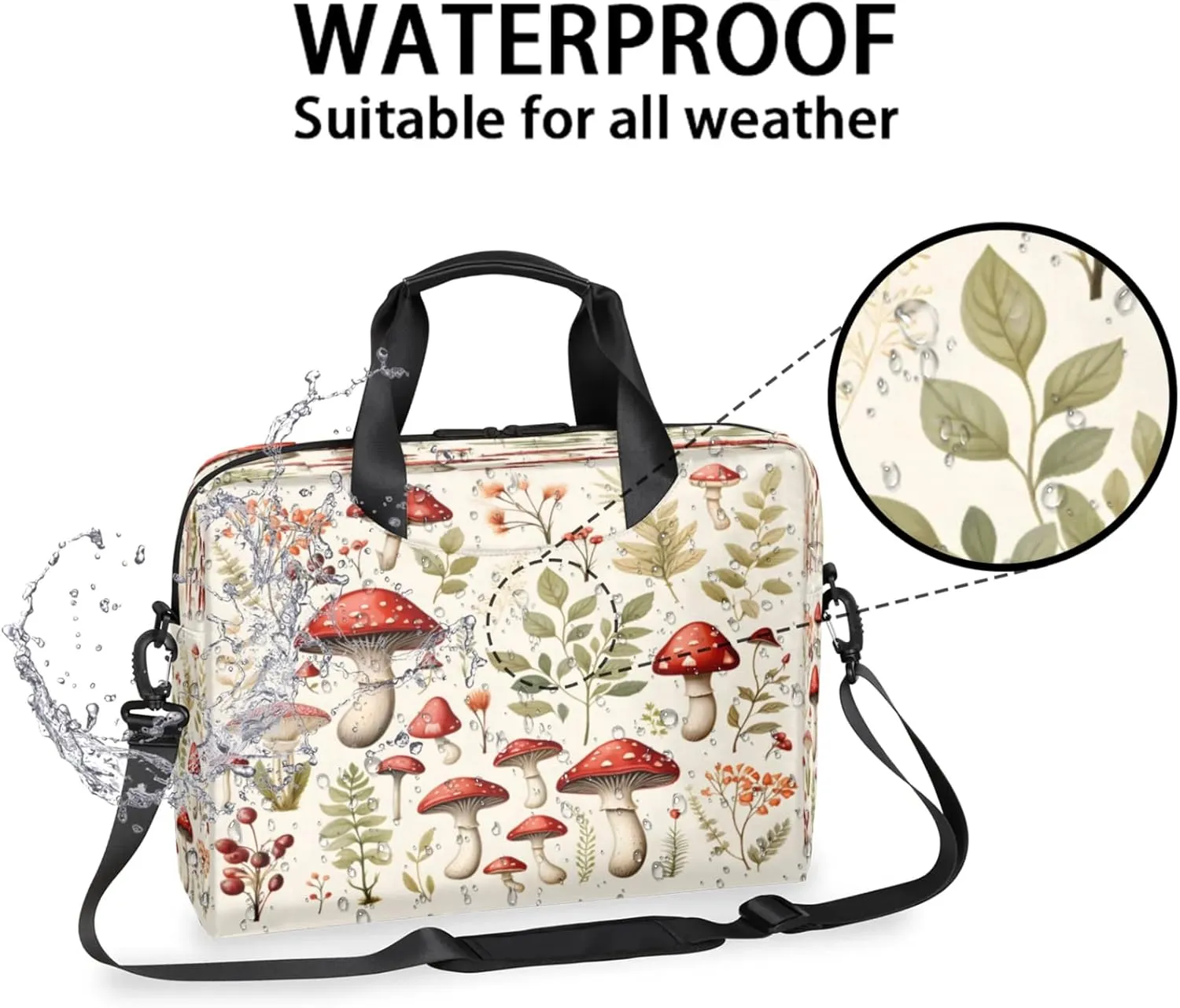 Laptop Shoulder Bag Compatible with Handle, Messenger Shoulder Case for Laptop or Tablet, Laptop Carrying Case