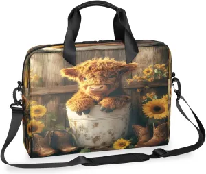 Laptop Shoulder Bag Compatible with Handle, Messenger Shoulder Case for Tablet, Laptop Carrying Case