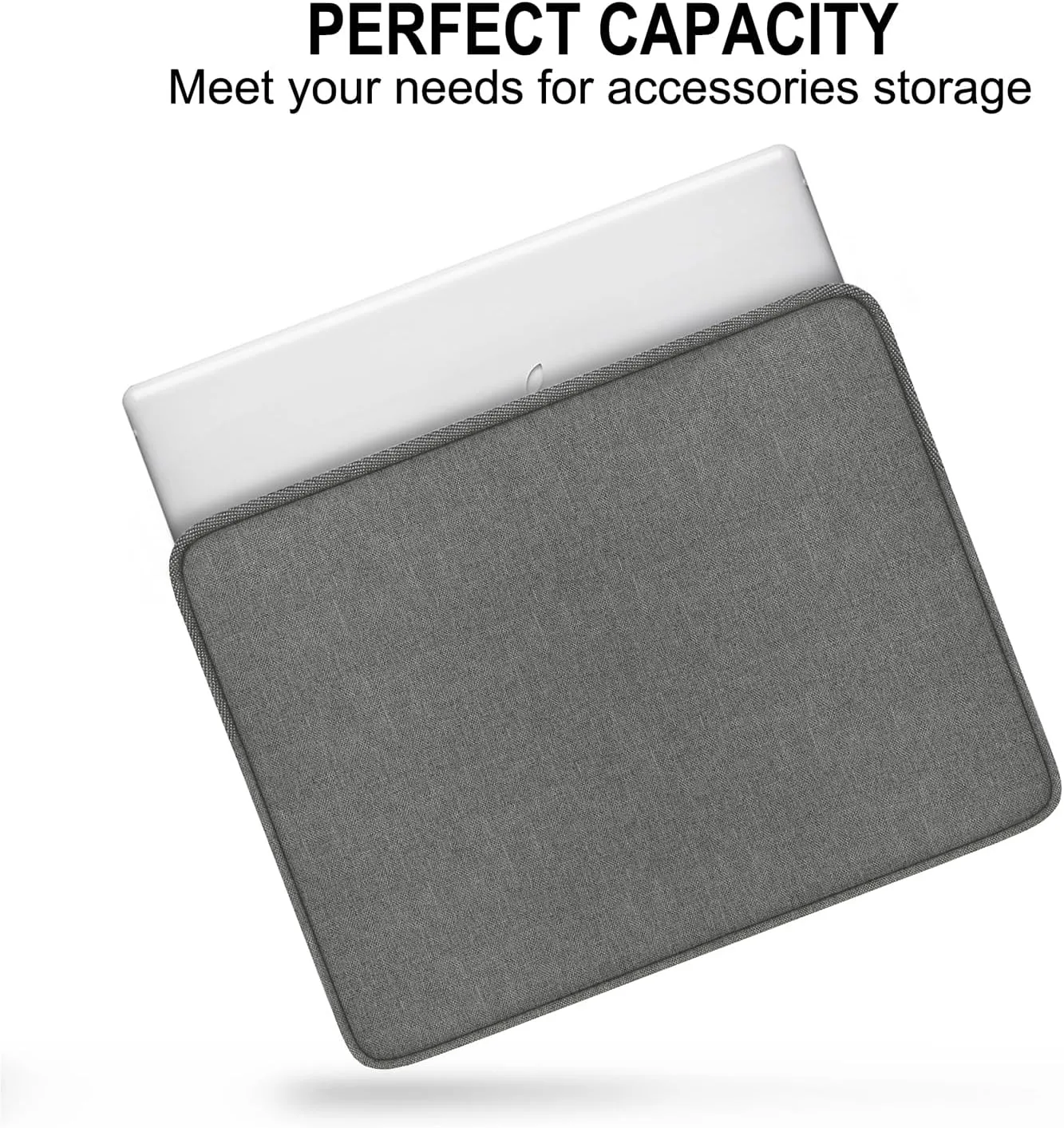 Laptop Sleeve 14 Inch, Shockproof Protective Traveling Computer Cover, Water Resistant Portable Laptop Carrying Bag Compatible for Lenovo, HP, Dell, Asus, MacBook Air/Pro, Gray
