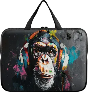 Laptop Sleeve Case Bag 13 inch, Music Monkey Slim Carrying Case Durable Handbag Travel Laptop Bag for 13 inch MacBook Air M3/M2/Pro M2/ 13" iPad Pro/Air M4/M2 2024