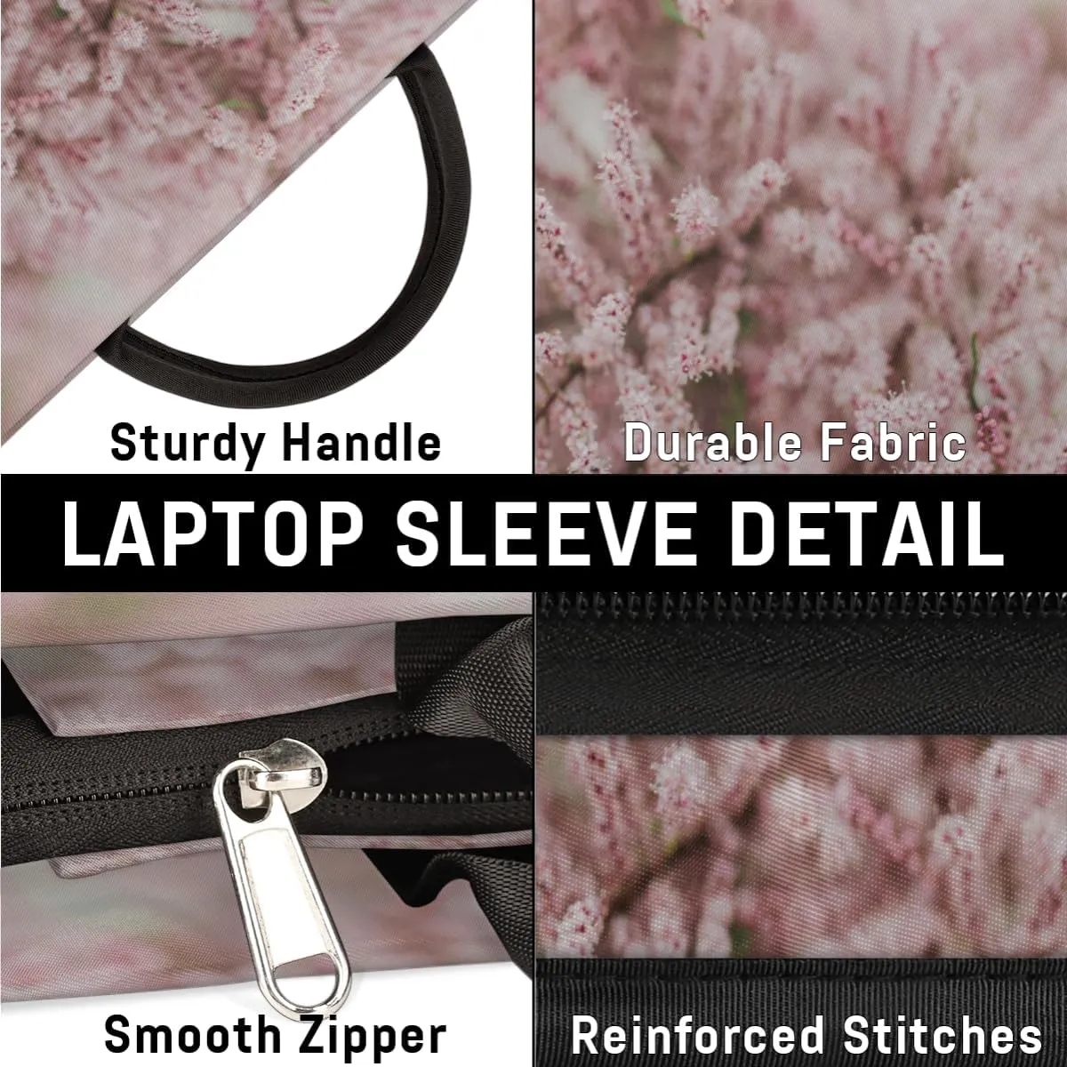 Laptop Sleeve Case for Women Men Laptop Bag Durable Travel Computer Carrying Bag with Handle Accessories Bags