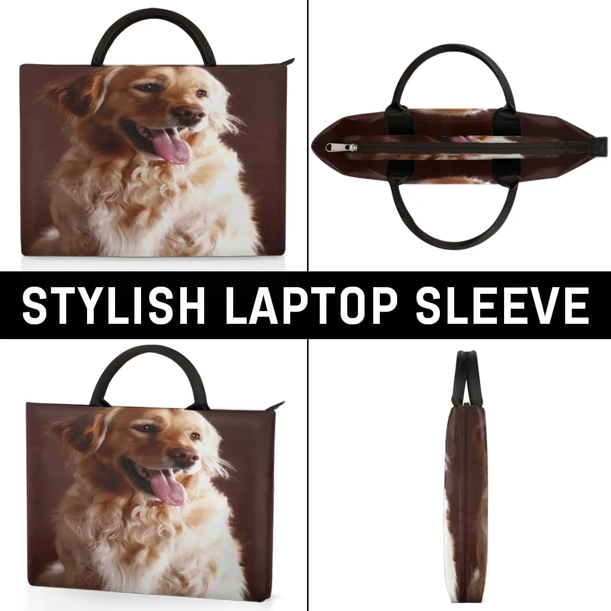 Laptop Sleeve Case for Women Men Laptop Bag Durable Travel Computer Carrying Bag with Handle Accessories Bags