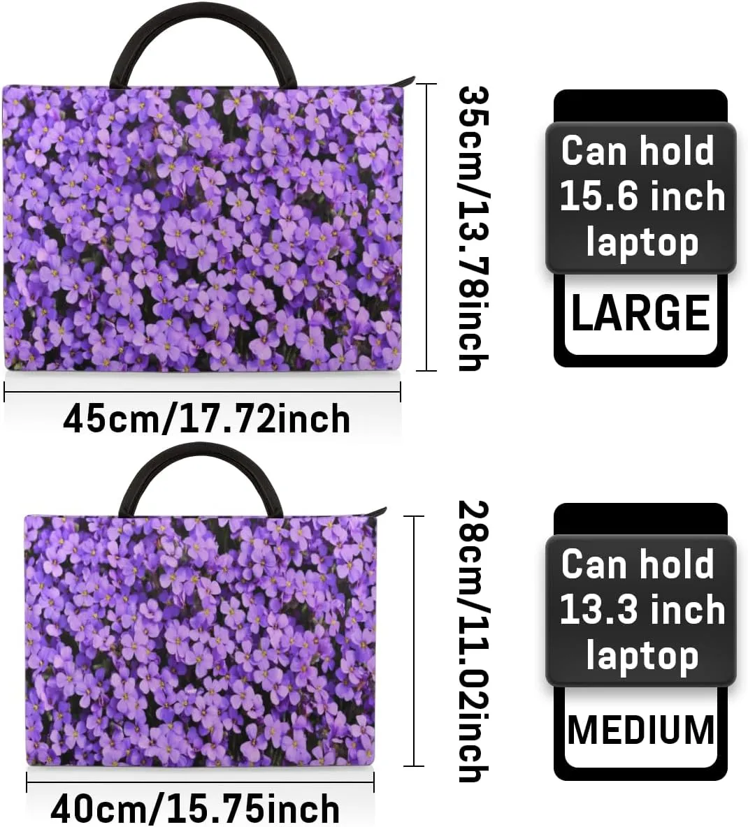 Laptop Sleeve Case for Women Men Laptop Bag Durable Travel Computer Carrying Bag with Handle Accessories Bags