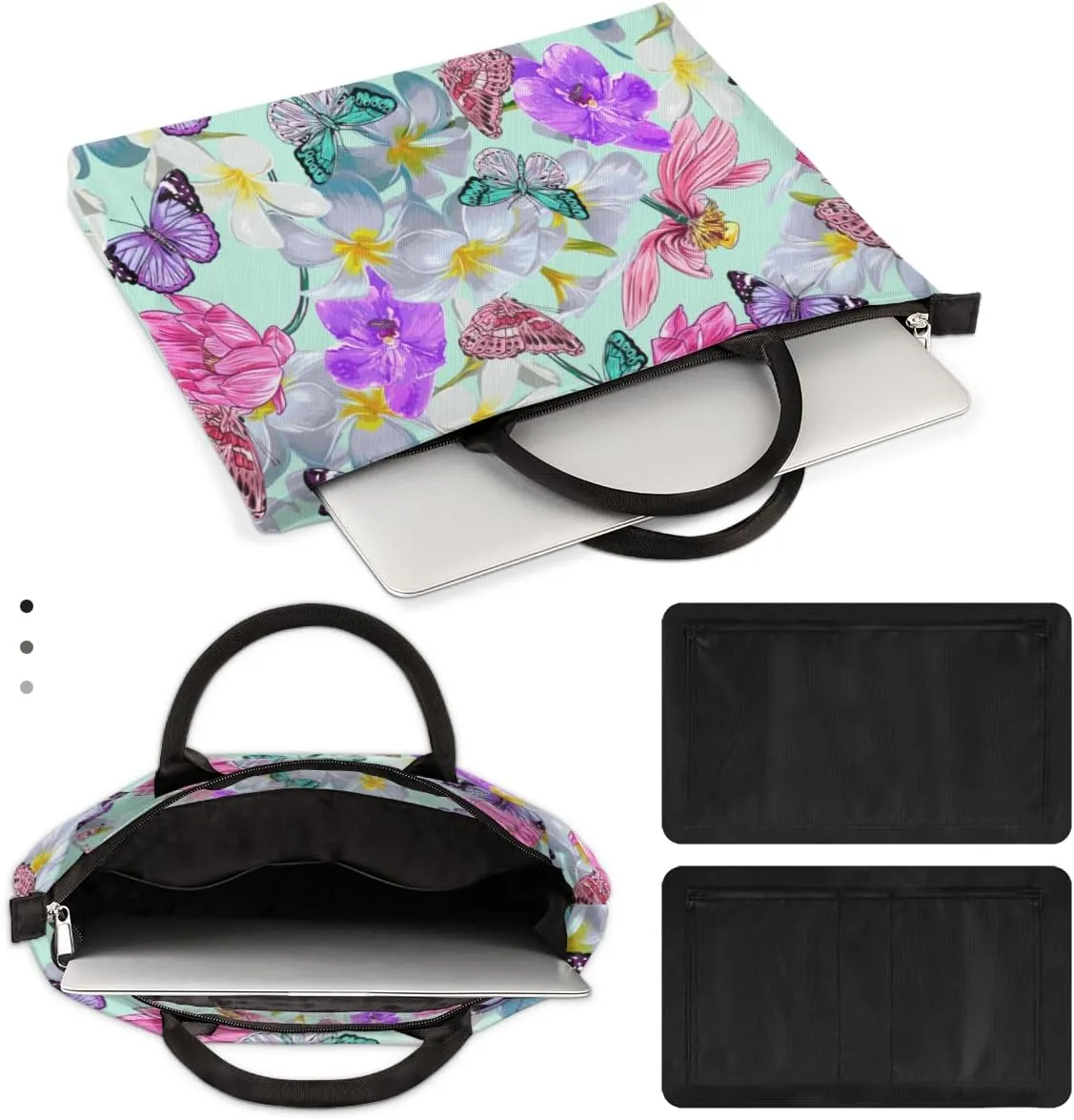 Laptop Sleeve Case for Women Men Laptop Bag Durable Travel Computer Carrying Bag with Handle Accessories Bags