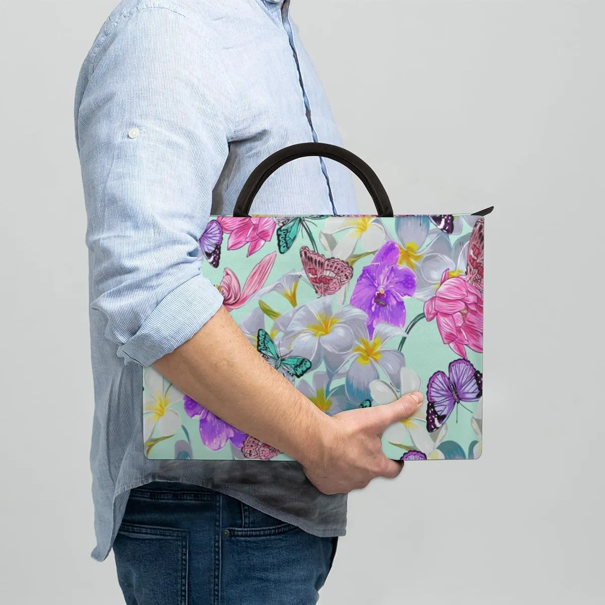 Laptop Sleeve Case for Women Men Laptop Bag Durable Travel Computer Carrying Bag with Handle Accessories Bags