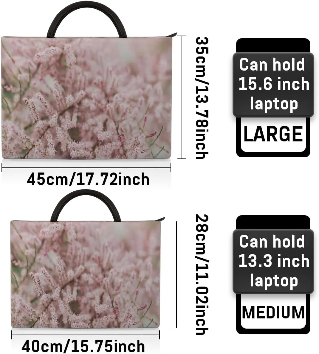 Laptop Sleeve Case for Women Men Laptop Bag Durable Travel Computer Carrying Bag with Handle Accessories Bags
