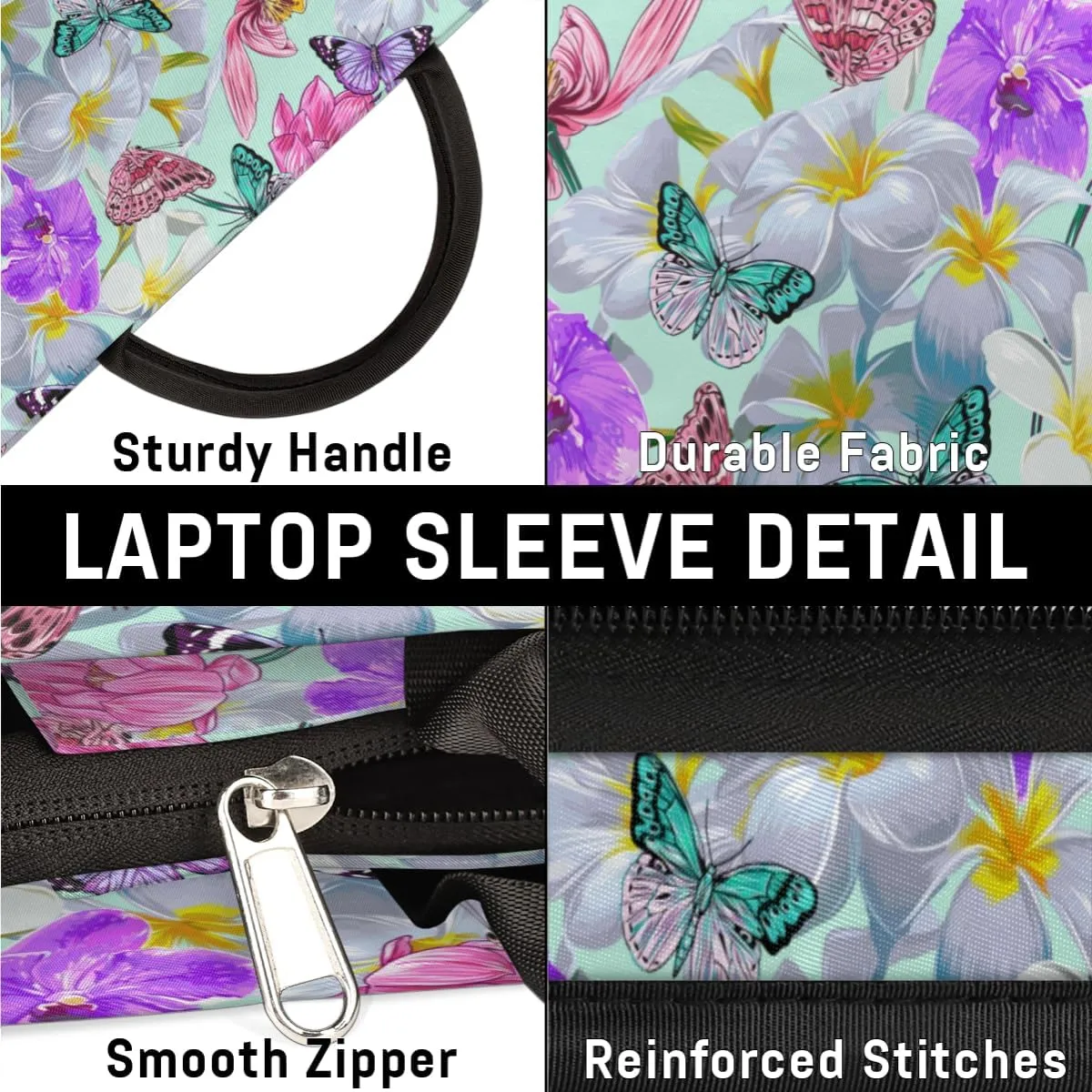Laptop Sleeve Case for Women Men Laptop Bag Durable Travel Computer Carrying Bag with Handle Accessories Bags